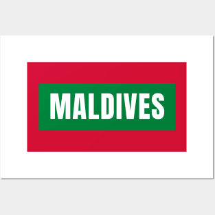 Maldives Flag Colors Posters and Art